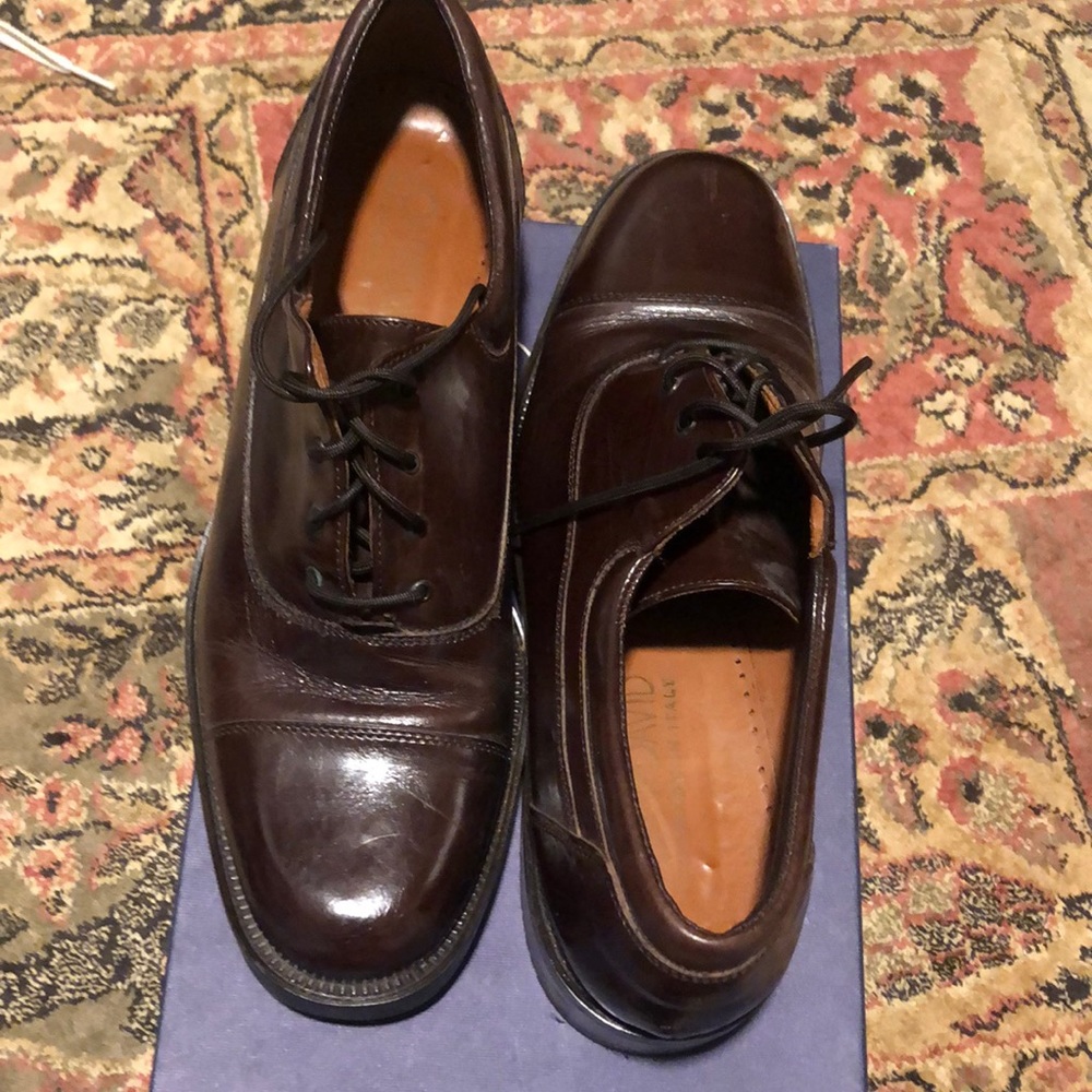 Cognac leather loafers